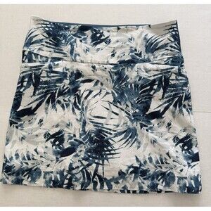 SC & Co Women’s Skort Tropical Leafy Print Tennis Golf Pickleball size Large